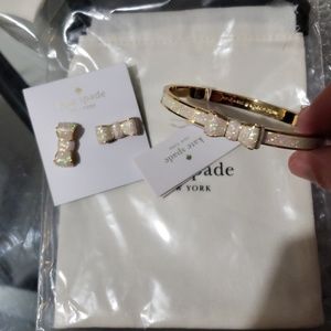 Kate spade earrings and bangle